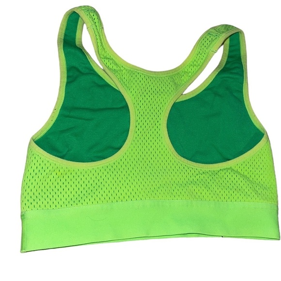 CHAMPION Neon Green Mesh Sports Bra | Size Large - Picture 2 of 2